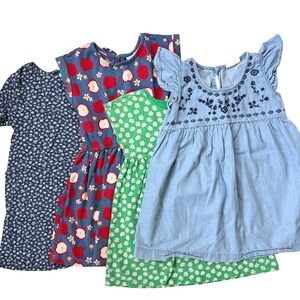 Girls Dress Bundle Gap Cynthia Rowley Embroidered Flutter Sleeve Size XS 4-5